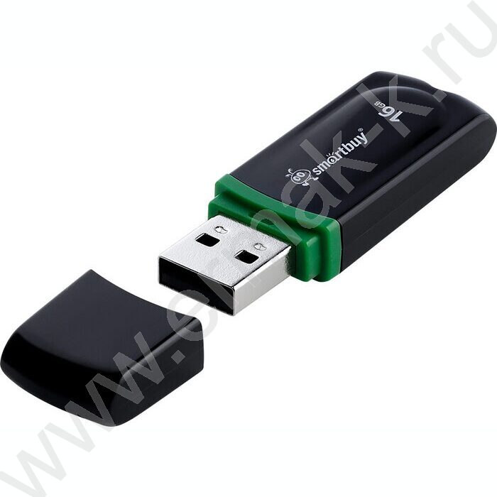 Съемный носитель информации 16GB USB Flash Drive <USB 2.0> черный "Paean" NEW | Фото 2