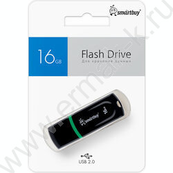 Съемный носитель информации 16GB USB Flash Drive <USB 2.0> черный "Paean" NEW | Фото 3