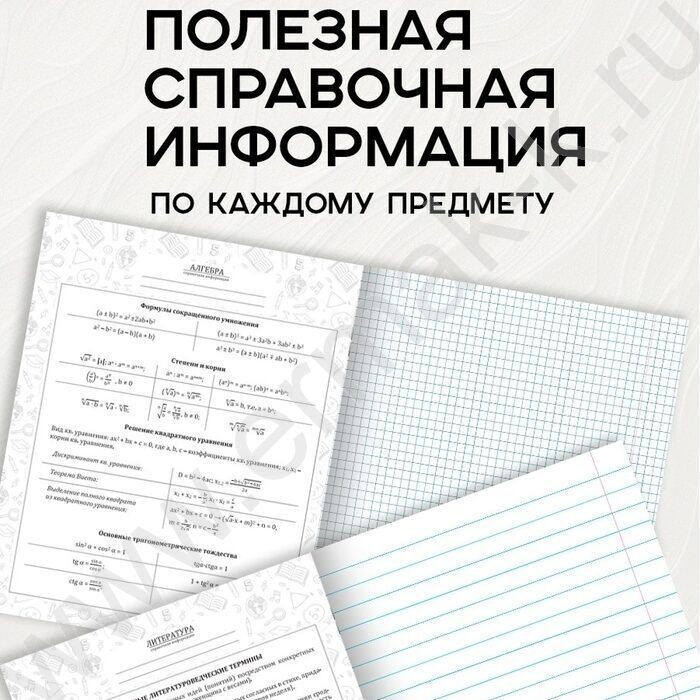 Тетрадь предметная 48л Набор 12шт "Дюна" /мат.лам, выб.лак/ NEW | Фото 7