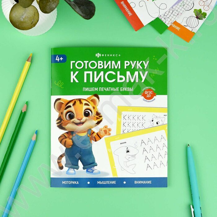 Книжка с заданиями.Готовим руку к письму.Пишем печатные буквы NEW | Фото 3