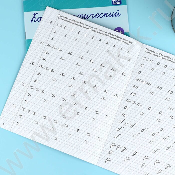 Пропись 165*205 Каллиграфический почерк.Буквы NEW | Фото 5