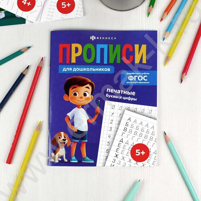 Пропись 165*210 Прописи для дошкольников.Печатные буквы и цифры NEW | Фото 3
