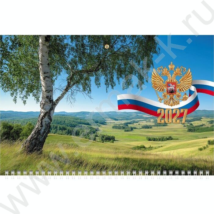 Календарь квартальный на 1-м гребне/3месяца/ 2027г "Моя Россия" NEW | Фото 1