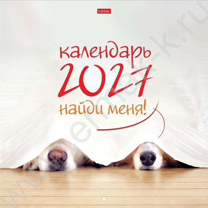 Календарь настенный перекидной  6л 30х30см скрепка 2027г "Найди меня!" NEW | Фото 1