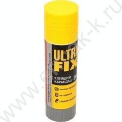 Клей-карандаш  36г "Ultra Fix" /PVP-P основа/ в картонном дисплее с пластик. поддоном NEW | Фото 1