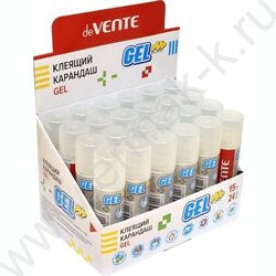 Клей-карандаш  15г "Gel" /PVP основа/ гелевый кристально-прозрачный /в картонном дисплее NEW | Фото 2