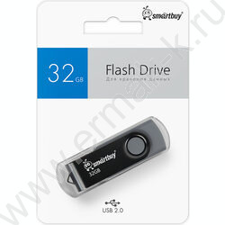 Съемный носитель информации  32GB USB Flash Drive <USB 2.0> черный "Twist" NEW | Фото 4
