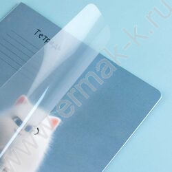 Тетрадь  18л клетка "Котики" /полипропилен/ ассорти NEW | Фото 4
