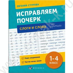 Пропись 165*210 С пояснениями.Исправляем почерк.Слоги и слова 1-4класс NEW | Фото 1