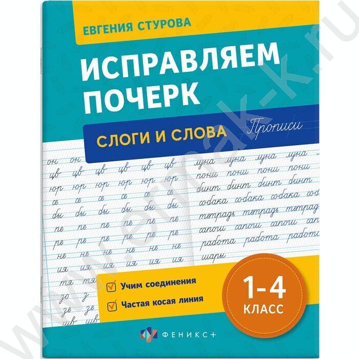 Пропись 165*210 С пояснениями.Исправляем почерк.Слоги и слова 1-4класс NEW | Фото 1