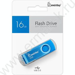 Съемный носитель информации 16B USB Flash Drive <USB 2.0> синий "Twist" NEW | Фото 4