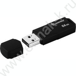 Съемный носитель информации 64GB USB Flash Drive <USB 2.0> черный "Clue" NEW | Фото 4
