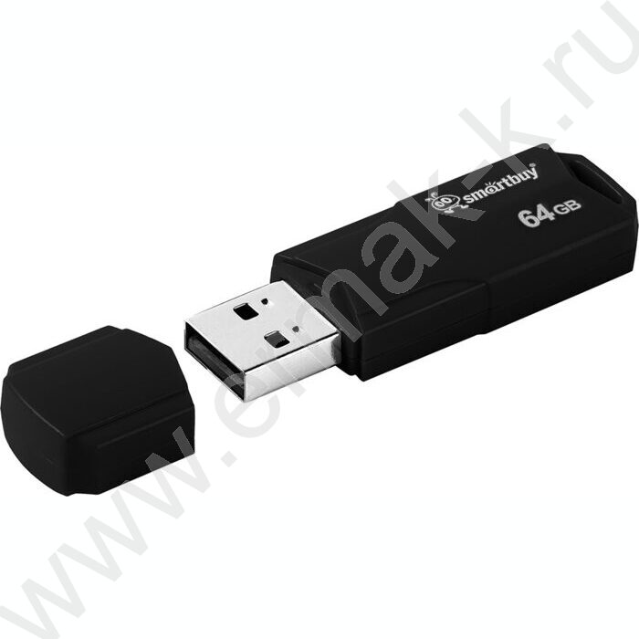 Съемный носитель информации 64GB USB Flash Drive <USB 2.0> черный "Clue" NEW | Фото 4