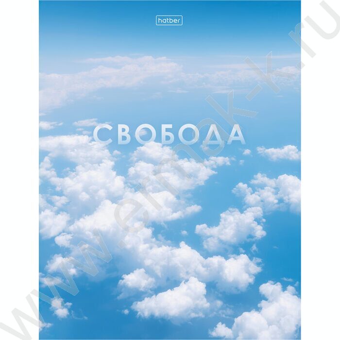 Тетрадь  80л клетка/кольца "Свобода" /ламинация СОФТ ТАЧ NEW | Фото 1