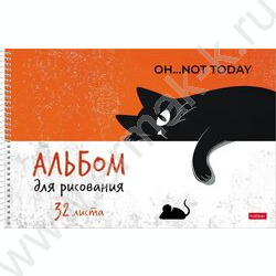 Альбом д/рисования-спираль 32л "Котэ" /перфорация/тиснение/ 5видов NEW | Фото 3