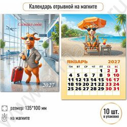 Календарь на магните отрывной 2027г "Символ года" NEW | Фото 3