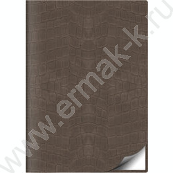 Ежедневник 2027г А5 352стр "Croco FLEX" коричневый /иск. кожа, перфорация угла, ляссе NEW | Фото 1