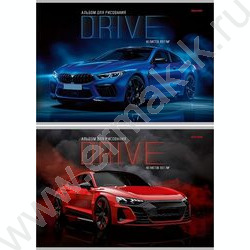 Альбом д/рисования 40л "Спортивные автомобили-6" ассорти NEW | Фото 1