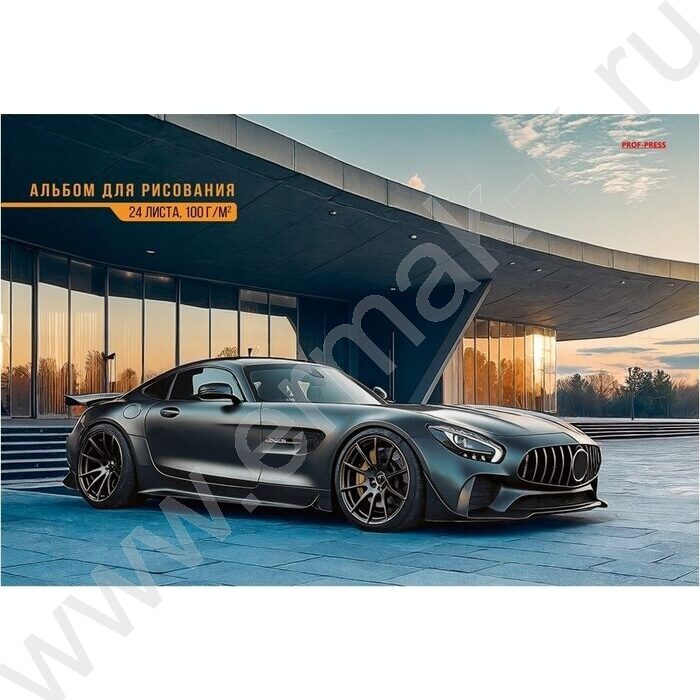 Альбом д/рисования 24л "Шикарные автомобили-4" /лен/ ассорти NEW | Фото 3
