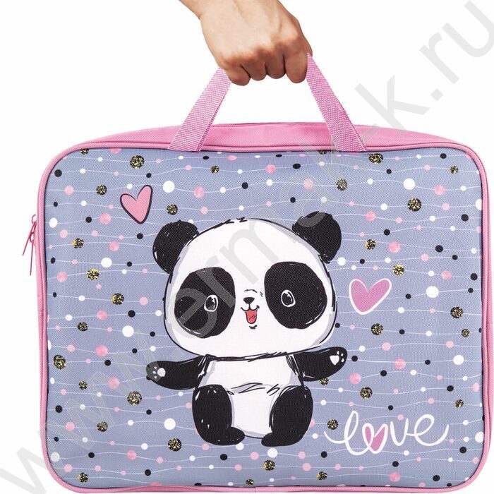 Папка д/тетрадей A4 330*260*80мм "Funny panda" NEW | Фото 6