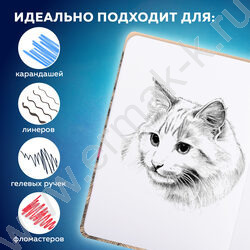 Скетчбук  64л 145х203мм, резинка "Это Кот" 160г/кв.м NEW | Фото 8