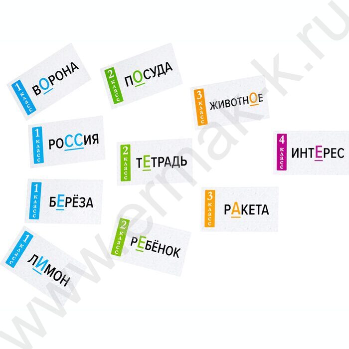 Игра Обучающие карточки Русский язык, словарные слова NEW | Фото 5