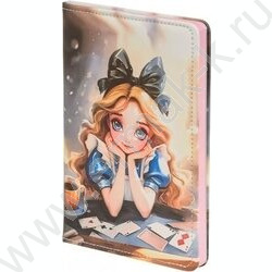 Блокнот-дневник 80л 21*14см "Девочка" цв.обл.с рисунком, /ассорти/,блок с иллюстрациями линия и  NEW | Фото 2