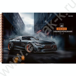 Альбом д/рисования-спираль 40л "Красивые автомобили-3" NEW | Фото 2