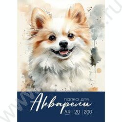Папка д/акварели А4 20л 200г/м2 "Разнообразная акварель-8" NEW | Фото 1