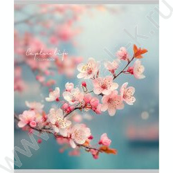 Тетрадь  96л клетка "Нежная природа-3" /лён/ ассорти NEW | Фото 4
