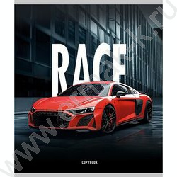 Тетрадь  96л клетка "Спортивные автомобили-8" /перевертыши ассорти NEW | Фото 4