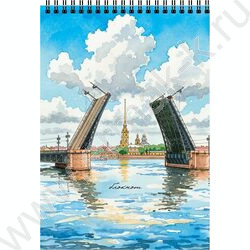 Блокнот  40л А6 спираль "Городские зарисовки-1" ассорти NEW | Фото 3