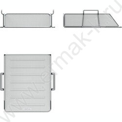 Лоток горизонтальный сетчатый (металл) Steel серебряный | Фото 3