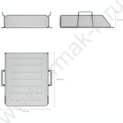 Лоток горизонтальный сетчатый (металл) Steel серебряный | Фото 4