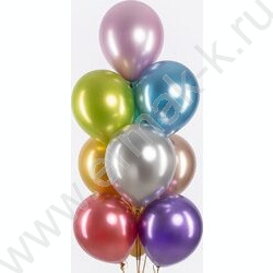 Шар воздушный 12''/30см Ассорти хром NEW | Фото 5