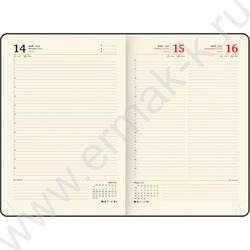 Ежедневник 2027г А4 176л Iguana Темно-коричневый /иск.кожа с порол.,зол.торец, ляссе 1шт NEW | Фото 8