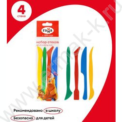 Набор стеков д/пластилина /4шт /пластик, пакет, европодвес NEW | Фото 4