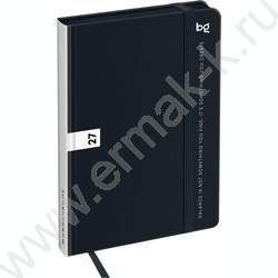 Ежедневник 2027г А6 176л "Monochrome. Black" черный /7БЦ , soft touch NEW | Фото 2