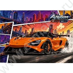 Альбом д/рисования 40л "Авто-20" ассорти NEW | Фото 5