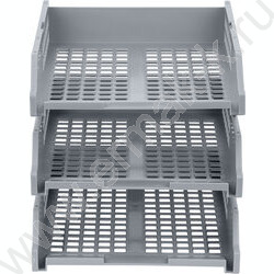 Лоток горизонтальный сетчатый серый /уп.3шт на мет.стержнях | Фото 2