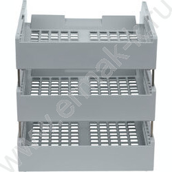 Лоток горизонтальный сетчатый серый /уп.3шт на мет.стержнях | Фото 3