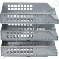 Лоток горизонтальный сетчатый серый /уп.3шт на мет.стержнях | Фото 4