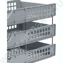 Лоток горизонтальный сетчатый серый /уп.3шт на мет.стержнях | Фото 5