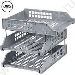 Лоток горизонтальный сетчатый серый /уп.3шт на мет.стержнях | Фото 7