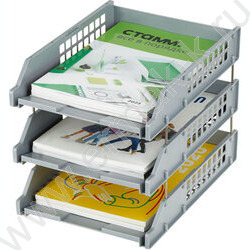 Лоток горизонтальный сетчатый серый /уп.3шт на мет.стержнях | Фото 9