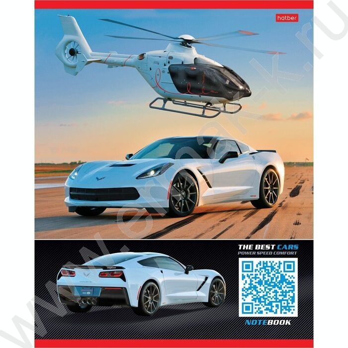 Тетрадь  96л клетка "Авторевю" 5видов | Фото 4