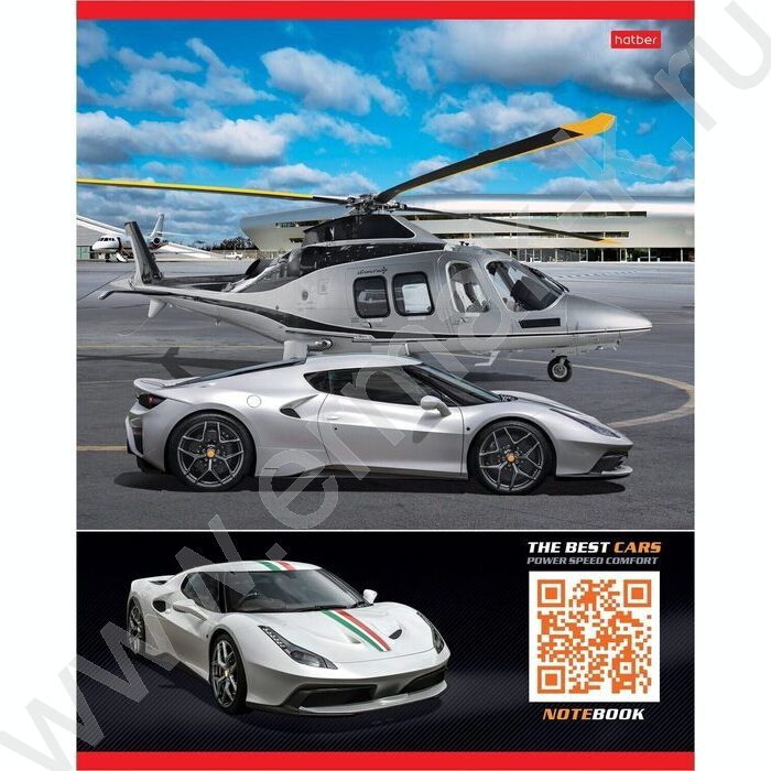 Тетрадь  96л клетка "Авторевю" 5видов | Фото 5