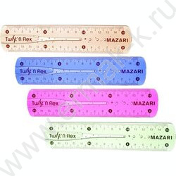 Линейка пл 15см гибкая ассорти 4 цв.,пластиковый пакет европодвес | Фото 1