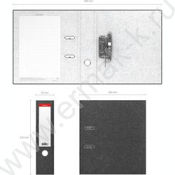 Файл 70мм Basic мраморный разборный серый | Фото 5