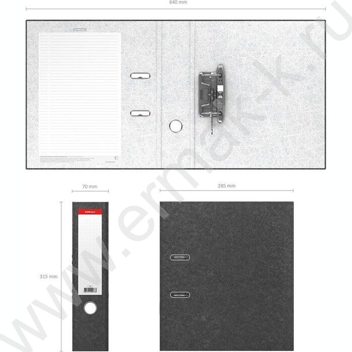 Файл 70мм Basic мраморный разборный серый | Фото 5